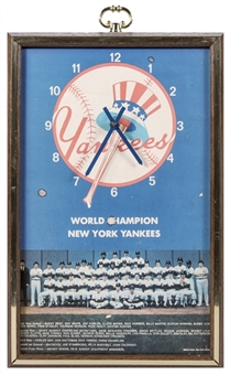 1977 New York Yankees World Series Champions Wall Clock